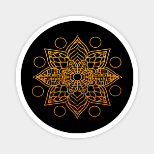 Mandala art drawing for gift Magnet